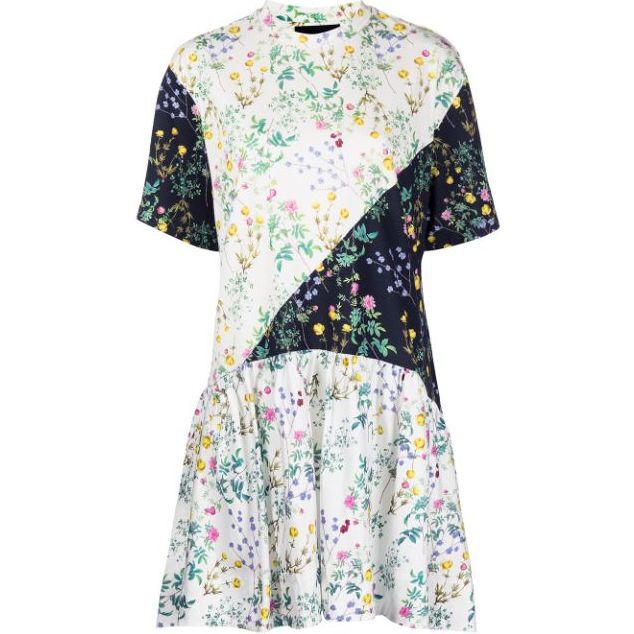 Women's Demi Patchwork Dress, Multi - Dresses - 1
