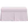 Charlotte Skirted Storage Bench, Oxford Stripe Pink - Accent Seating - 1 - thumbnail