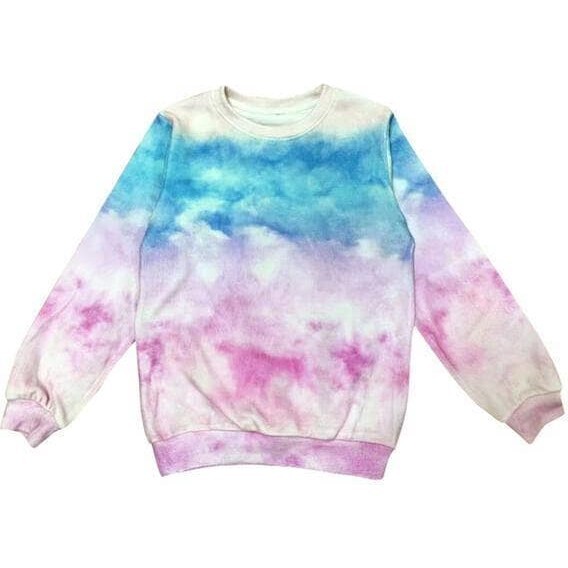 Water Color Tie Dye Sweatshirt, Multi - Sweatshirts - 1