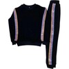 Crystal Rainbow Stipe Set, Black - Mixed Apparel Set - 1 - thumbnail