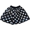 Black Sequin Hearts Skirt, Black - Skirts - 1 - thumbnail
