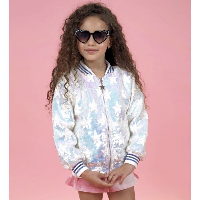 Bright Star Sequin Bomber, Multi - Jackets - 2