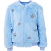 Blue Ice Princess Crystal Bomber, Blue - Jackets - 1 - thumbnail