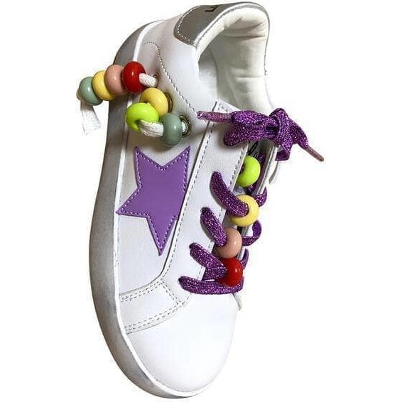 Star Rainbow Beaded Sneaker, Multi - Sneakers - 2