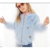 Blue Ice Princess Crystal Bomber, Blue - Jackets - 3