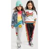 Smiley Rainbow Joggers, Grey - Pants - 2