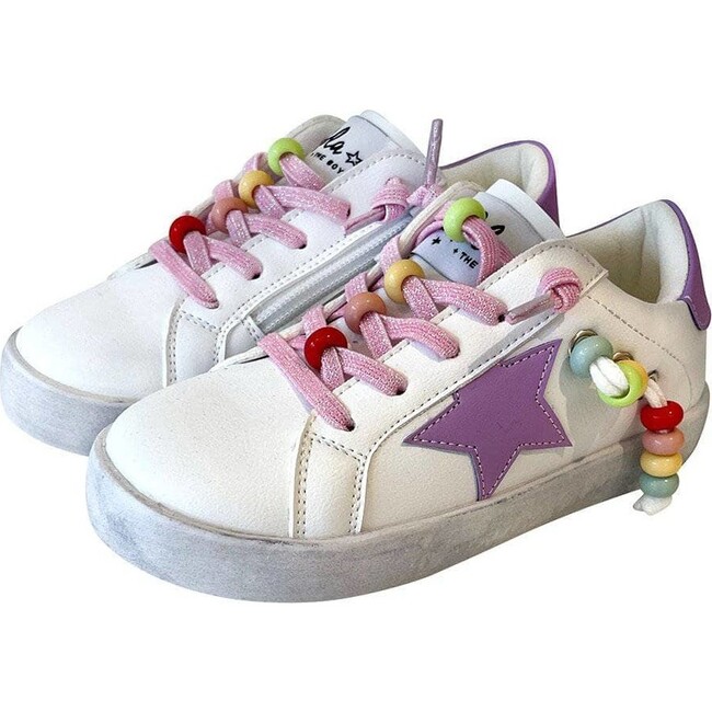 Star Rainbow Beaded Sneaker, Multi - Sneakers - 6