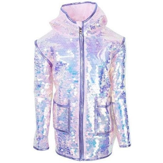 Paillette Magic Rain Jacket, Pink