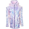 Paillette Magic Rain Jacket, Pink - Jackets - 1 - thumbnail