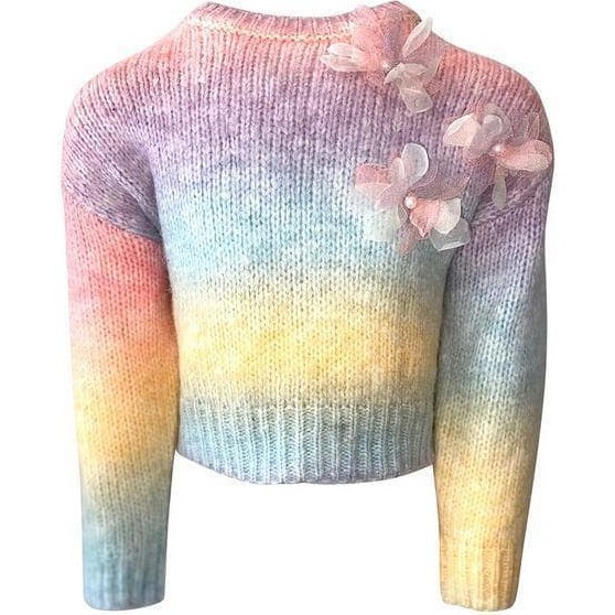 Ombre 3D Flower Sweater, Multi