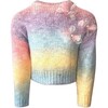 Ombre 3D Flower Sweater, Multi - Sweaters - 1 - thumbnail
