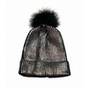 Metallic Pom Pom Hat, Multi - Hats - 2