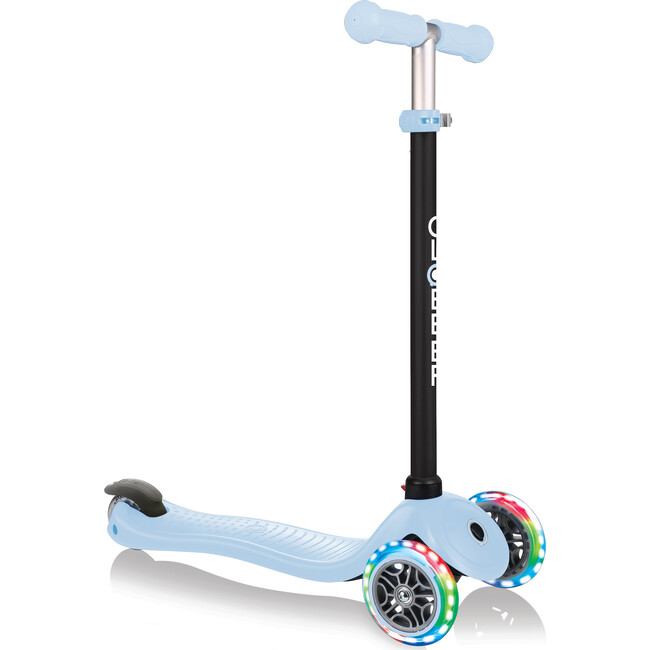 Go-Up Sporty Scooter with Lights, Pastel Blue - Scooters - 3