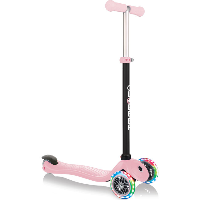 Go-Up Sporty Scooter with Lights, Pastel Pink - Scooters - 4