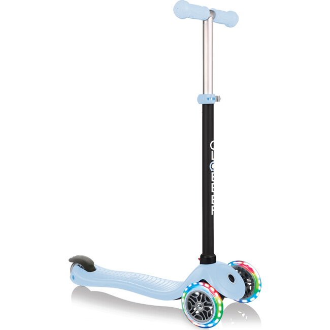 Go-Up Sporty Scooter with Lights, Pastel Blue - Scooters - 4