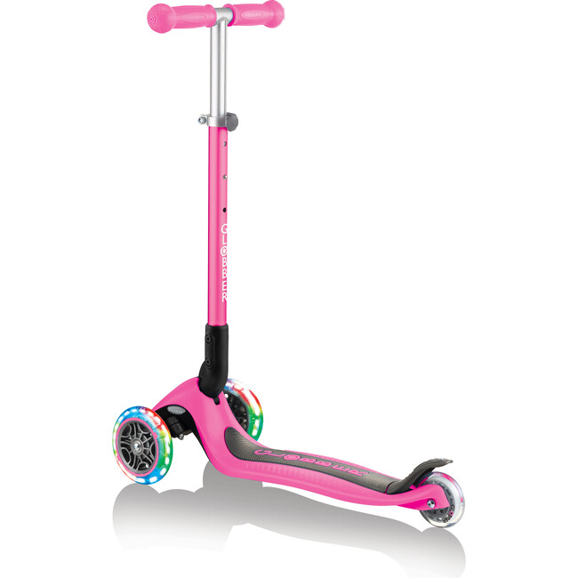 Primo Foldable Scooter with Lights, Deep Pink - Scooters - 2