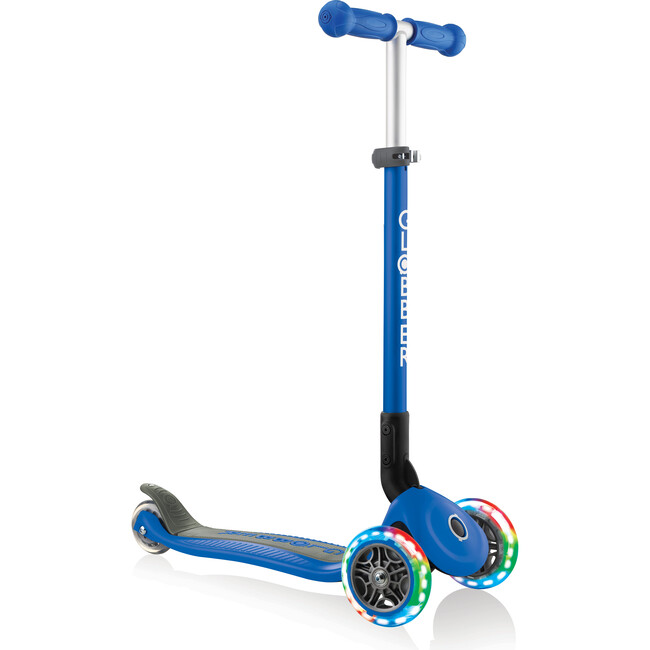 Primo Foldable Scooter with Lights, Navy Blue - Scooters - 1