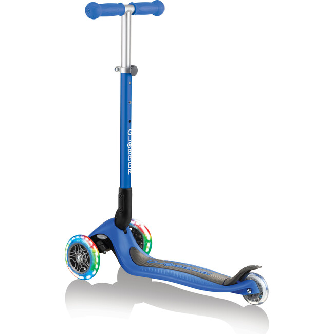 Primo Foldable Scooter with Lights, Navy Blue