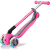 Primo Foldable Scooter with Lights, Deep Pink - Scooters - 5