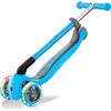 Primo Foldable Scooter with Lights, Sky Blue - Scooters - 5 - thumbnail