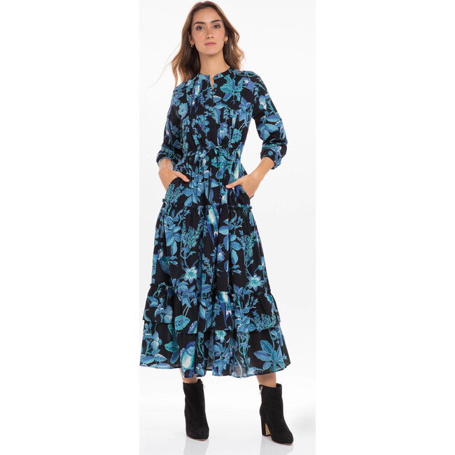 Women's Bazaar Dress, Woden Hedgerow Black