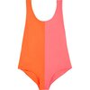 Isabelle One Piece, Orange Pink - One Pieces - 1 - thumbnail