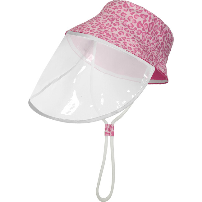 Protective Hat, Pink Leopard