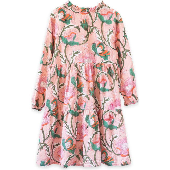 Naira Dress, Garden Handblock Print - Dresses - 2