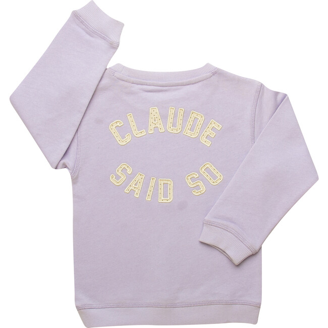 Claude Organic Children's Sweater, Lilac