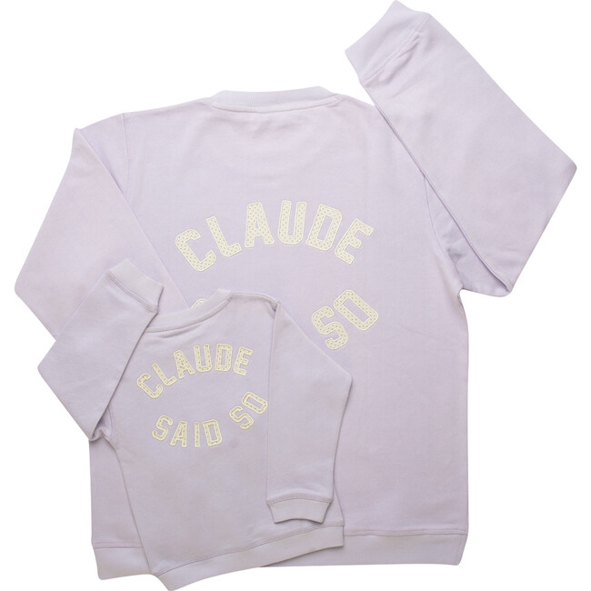 Adult Claude Organic Sweater, Lilac - Sweatshirts - 1