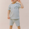 Waffle Tee, Soft Grey - Shorts - 2
