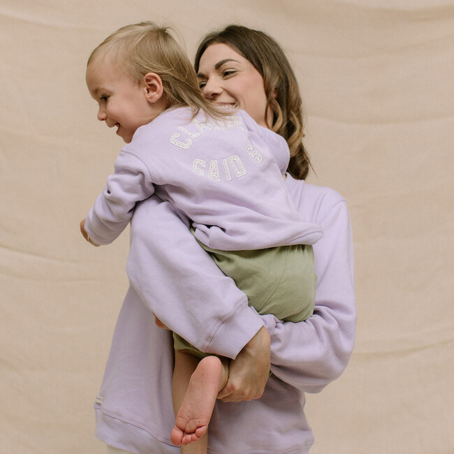 Claude Organic Children's Sweater, Lilac - Sweatshirts - 5