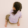 Claude Organic Children's Sweater, Lilac - Sweatshirts - 6
