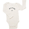Milking It® Ribbed Bodysuit, Organic Oat - Onesies - 1 - thumbnail