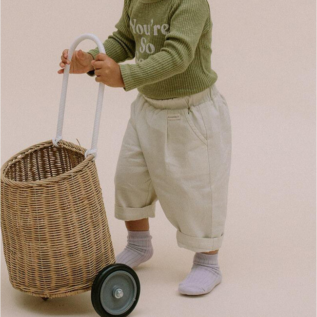 Relaxed Trouser, Oat Ecru - Pants - 3