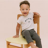 Ribbed Short Sleeve Milking It® Bodysuit, Organic Oat - Onesies - 4