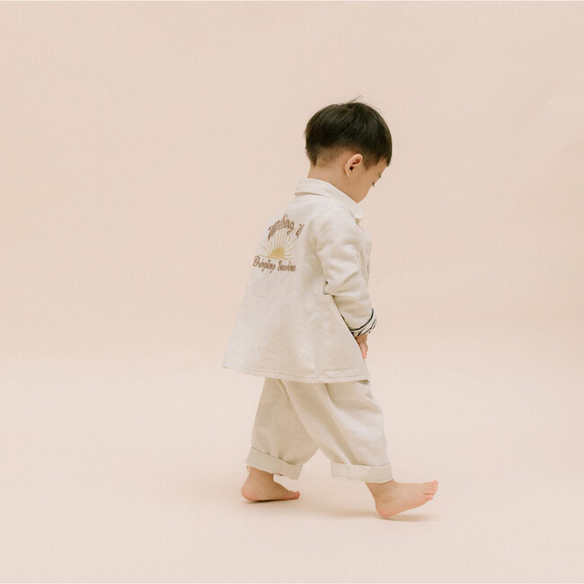 Relaxed Trouser, Oat Ecru - Pants - 4