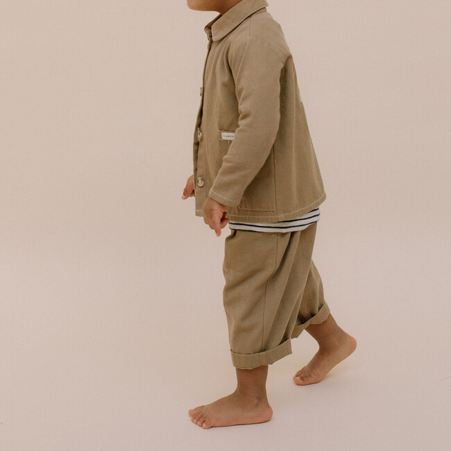 Relaxed Trousers, Chocolate - Pants - 3