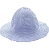 Baby Sun Hat, Navy Seersucker Stripe - Hats - 1 - thumbnail