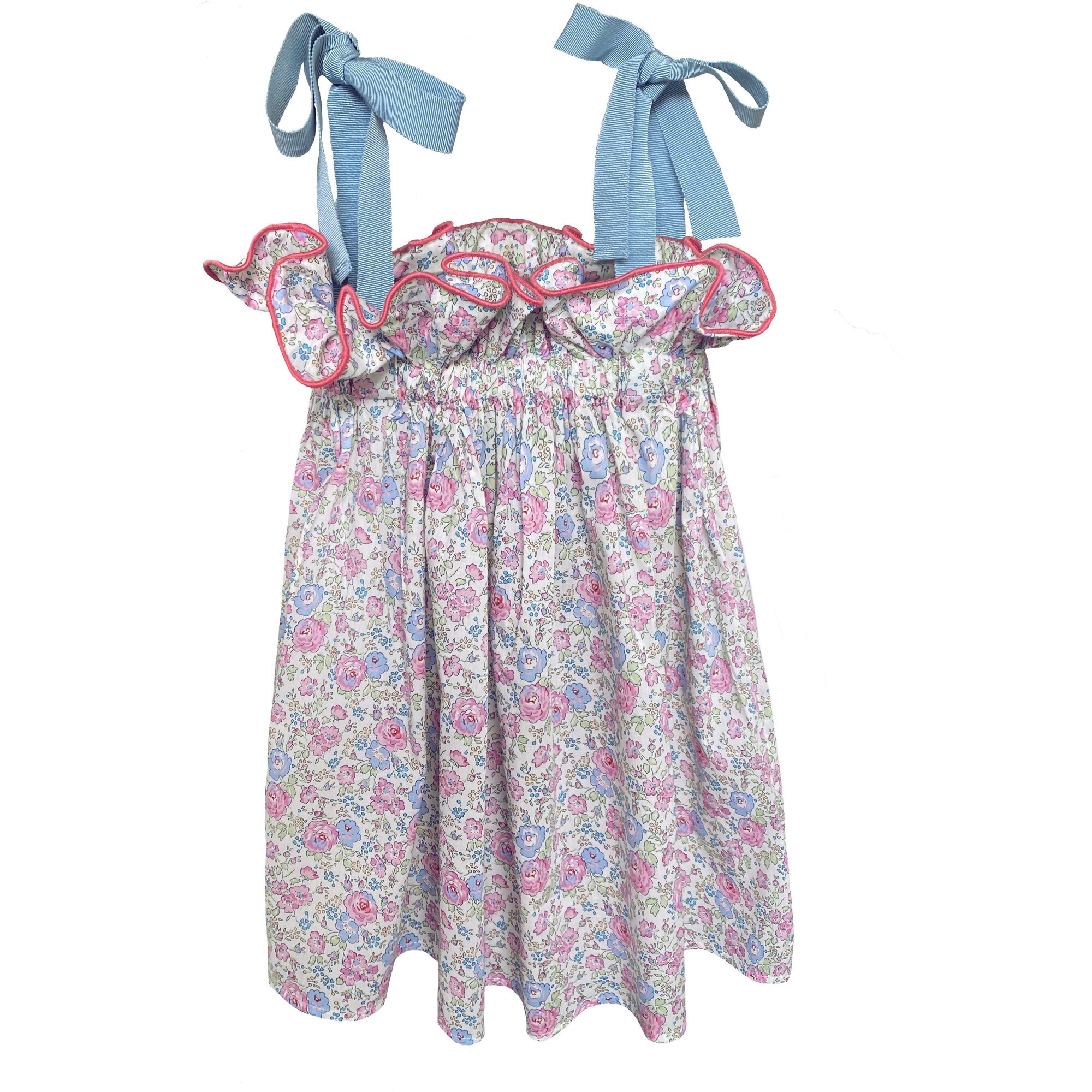 Girl's Jaime Dress in Pink Rosarium, Pink Rosarium - Dresses - 1