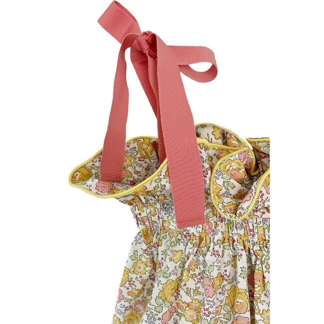 Girl's Jaime Dress in Melon Blossom, Melon Blossom - Dresses - 2