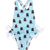 Pimenta Bears One-Piece, Blue - One Pieces - 1 - thumbnail