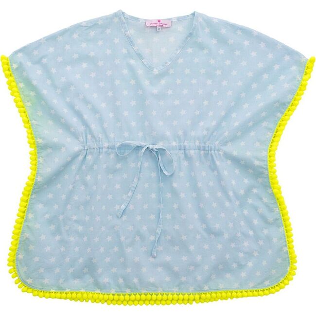 Lidia Poncho Cover Up, Baby Blue - Cover-Ups - 1
