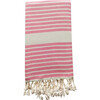 Bodrum Baby Beach Towel, Pink - Towels - 1 - thumbnail