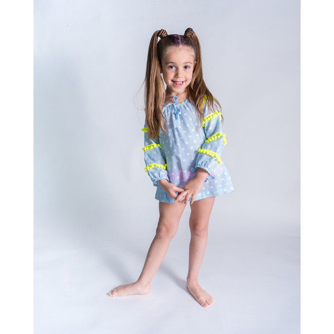 Juliette Cover up Shirt, Baby Blue - Cover-Ups - 2