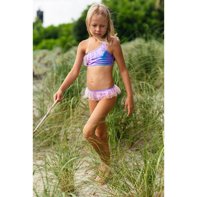 Maillot De Bain 2 Pièces La Petite Sirène Fille – Bleu, 6 Ans, Sans Manches, Design Disney Officiel