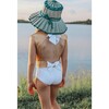 Venezuela One Piece Swimsuit, Gold And White Colorblock - One Pieces - 4