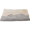 Handknit Hedgehog Blanket, Grey and Natural - Blankets - 1 - thumbnail