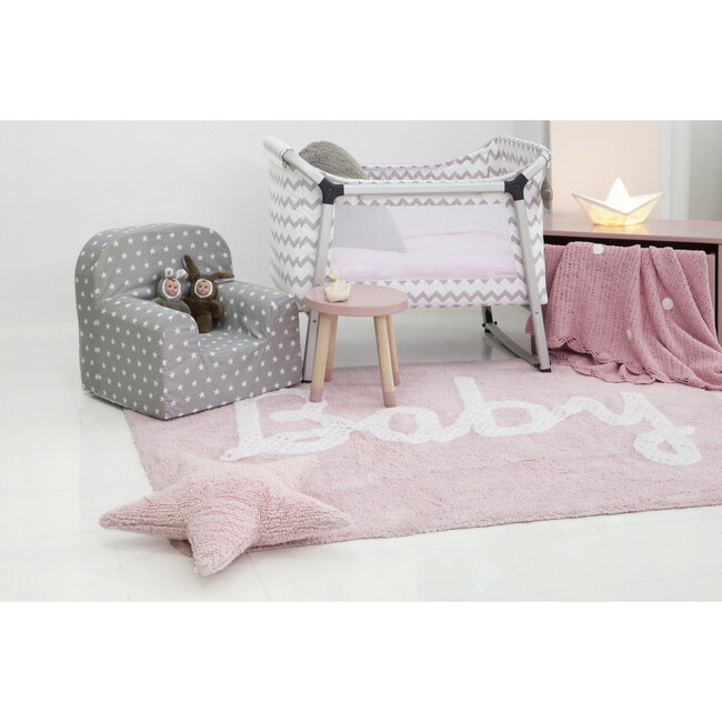 Star Washable Pillow, Pink - Lorena Canals Decorative Pillows & Throws ...