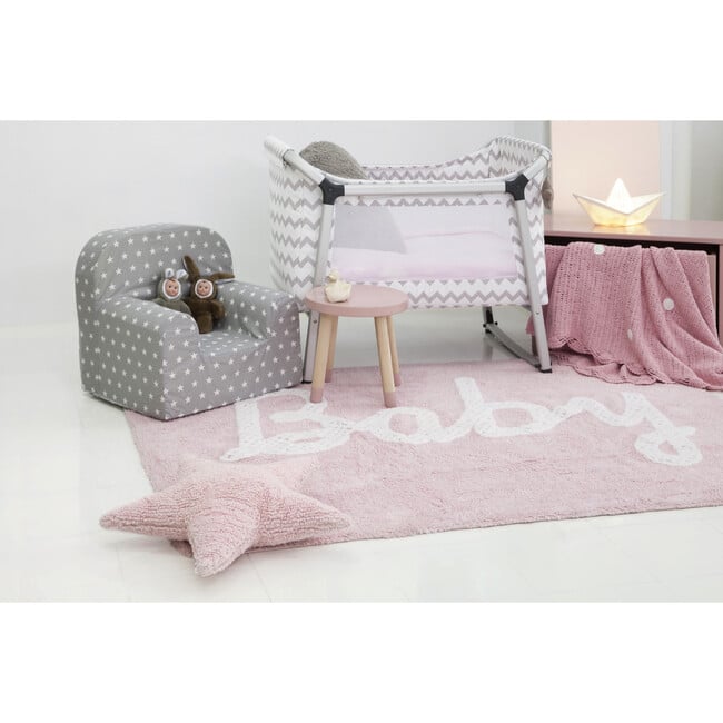 Star Washable Pillow, Pink - Lorena Canals Decorative Pillows & Throws ...